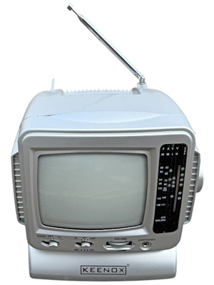 Keenox Mini Portable Silver Television Props, Prop Hire