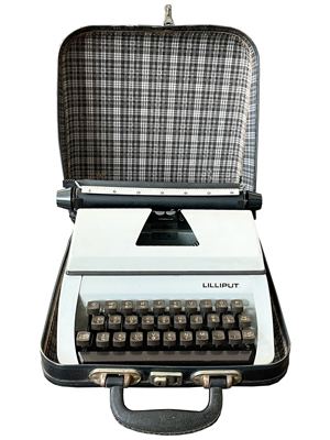 Lilliput Portable Typewriter Props, Prop Hire