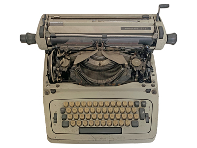 Electric 21c Typewriter Props, Prop Hire