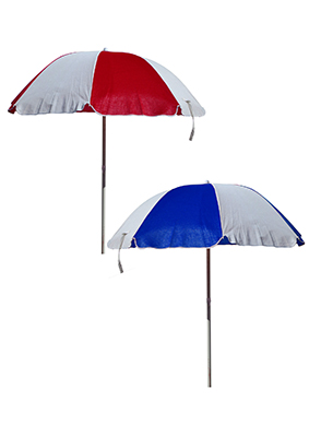 Red/White and Blue/White Parasol Props, Prop Hire