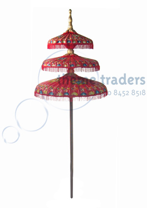 Umbrella Oriental Three Tiered Props, Prop Hire