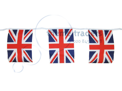 Union Jack Bunting Props, Prop Hire