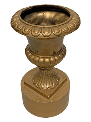 Gold Table Urns Props, Prop Hire