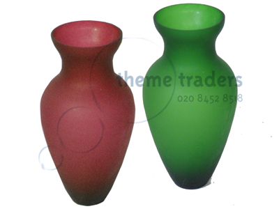 Vase Red and Green Props, Prop Hire