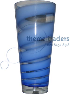 Vase Blue Round Props, Prop Hire