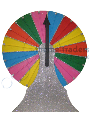 Wheel of Fortune Glitter Props, Prop Hire