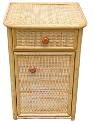 Wicker Cane Side Cabinet and Drawer Props, Prop Hire