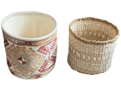 Boho Wicker Storage Wicker Baskets Props, Prop Hire