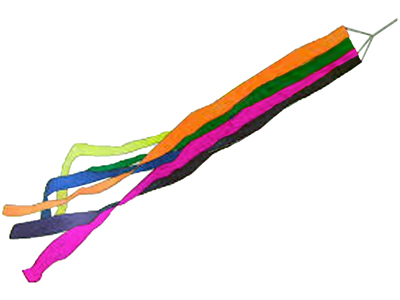 Brightly Coloured Windsock Props, Prop Hire