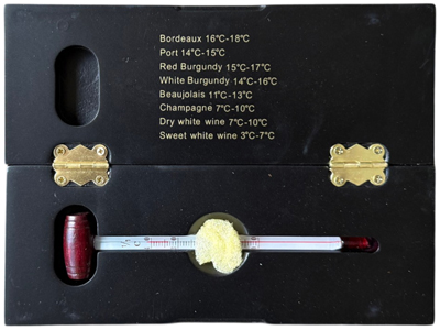 Wine Thermometer in Box Props, Prop Hire