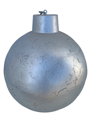 Huge Silver Wrecking Ball Props, Prop Hire
