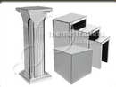 Mirrored Plinths